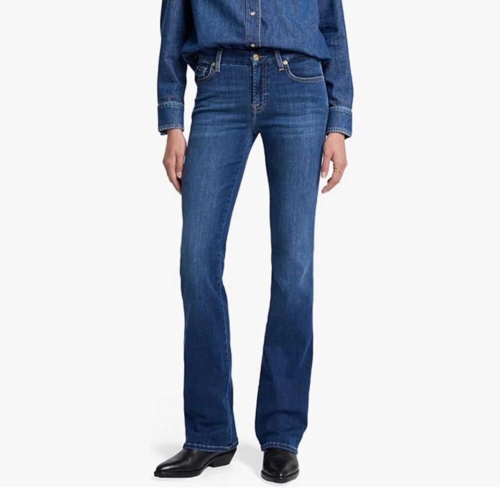 7 FOR ALL MANKIND Tall Form Fitted Bootcut Jeans - Like New!!